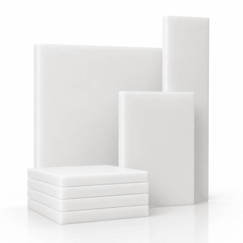 White UHMWPE Sheet wear resistant plastic board