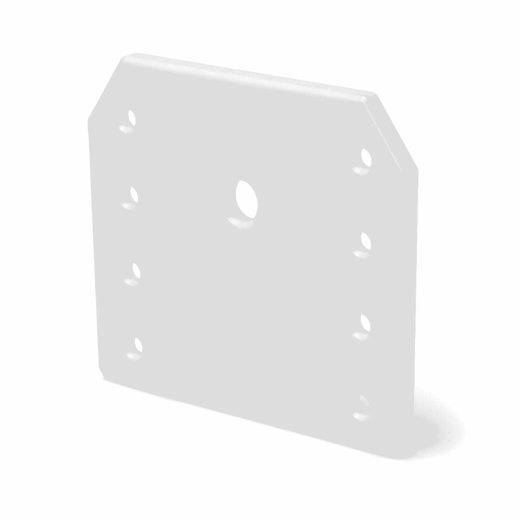 White CNC Machined PTFE Food Machinery Scraper Plates