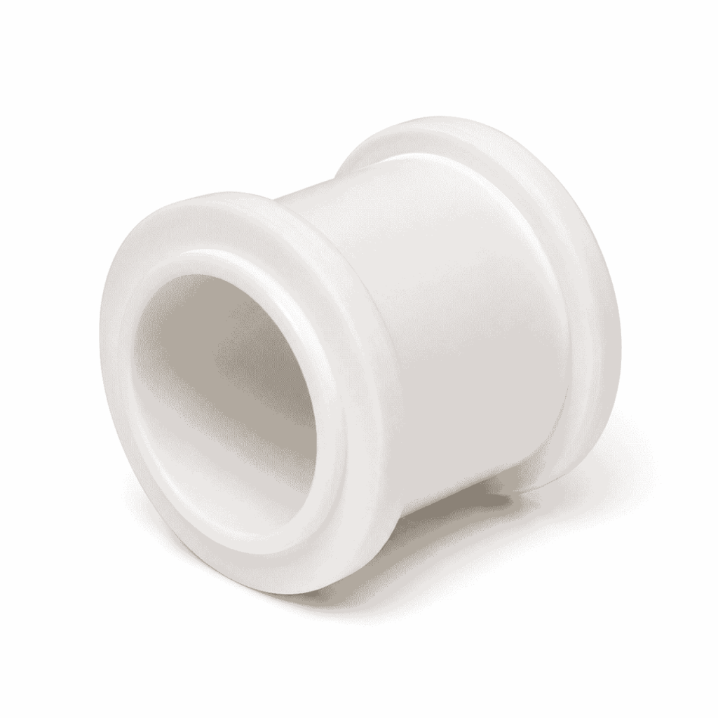 CNC Machined PTFE Flanged Bushing for Chemical Equipment
