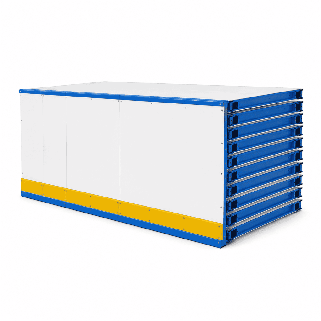 Ice Rink Barrier Board System with white HDPE panels and modular metal frame