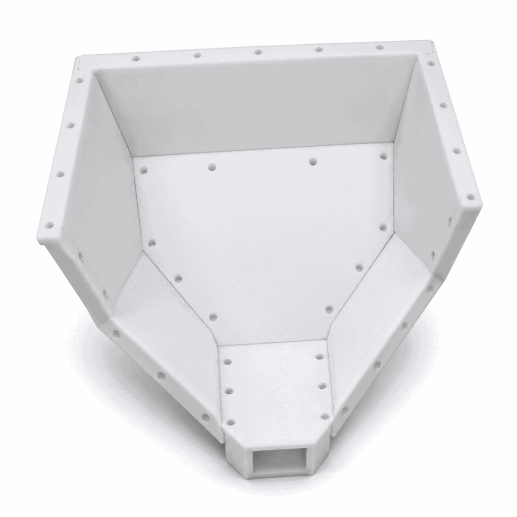 UHMW-PE Hopper Liner for hoppers chutes bunkers tippers buckets and bulk material handling equipment