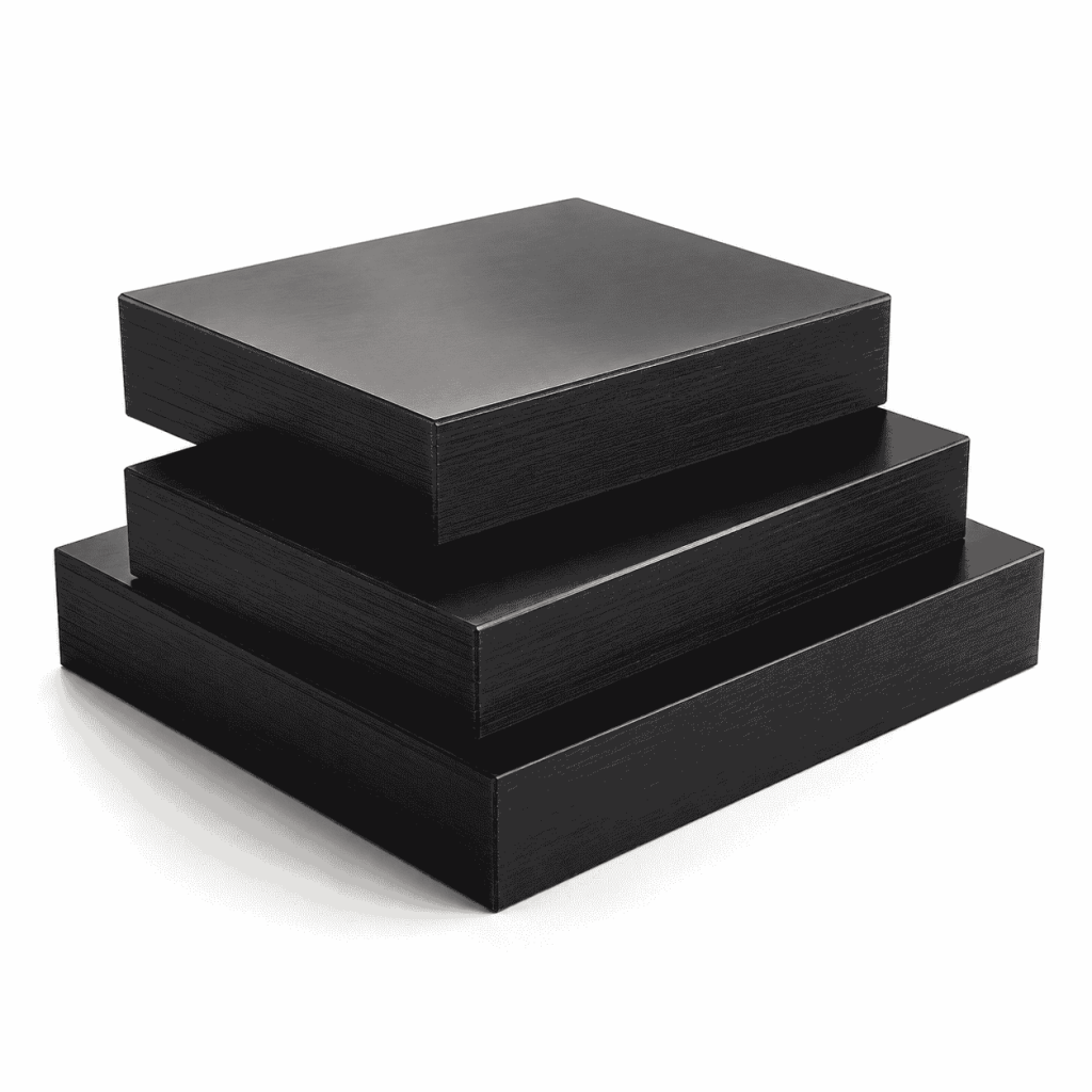 UHMWPE or HDPE Block in thick black plastic blanks