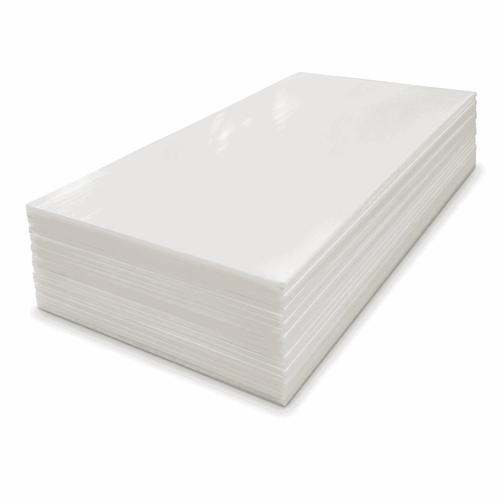 Polyethylene UHMWPE Plastic Sheet in natural white panels