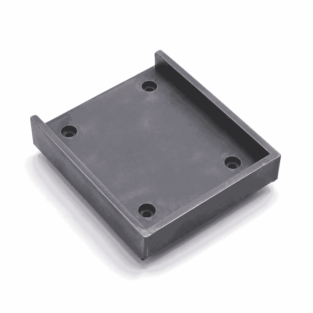 Custom Industrial Mounting Pad with Raised Edges and Mounting Holes