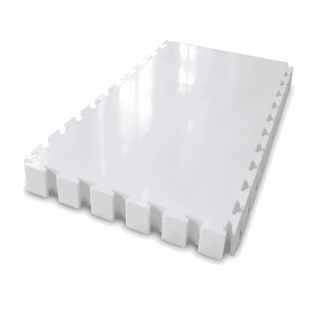 UHMWPE Engineering Plastic Panel in stacked natural white sheets