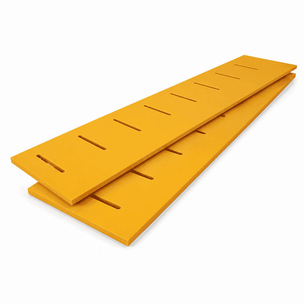 Plastic Hockey Dasher Board System with white HDPE panels and metal frames
