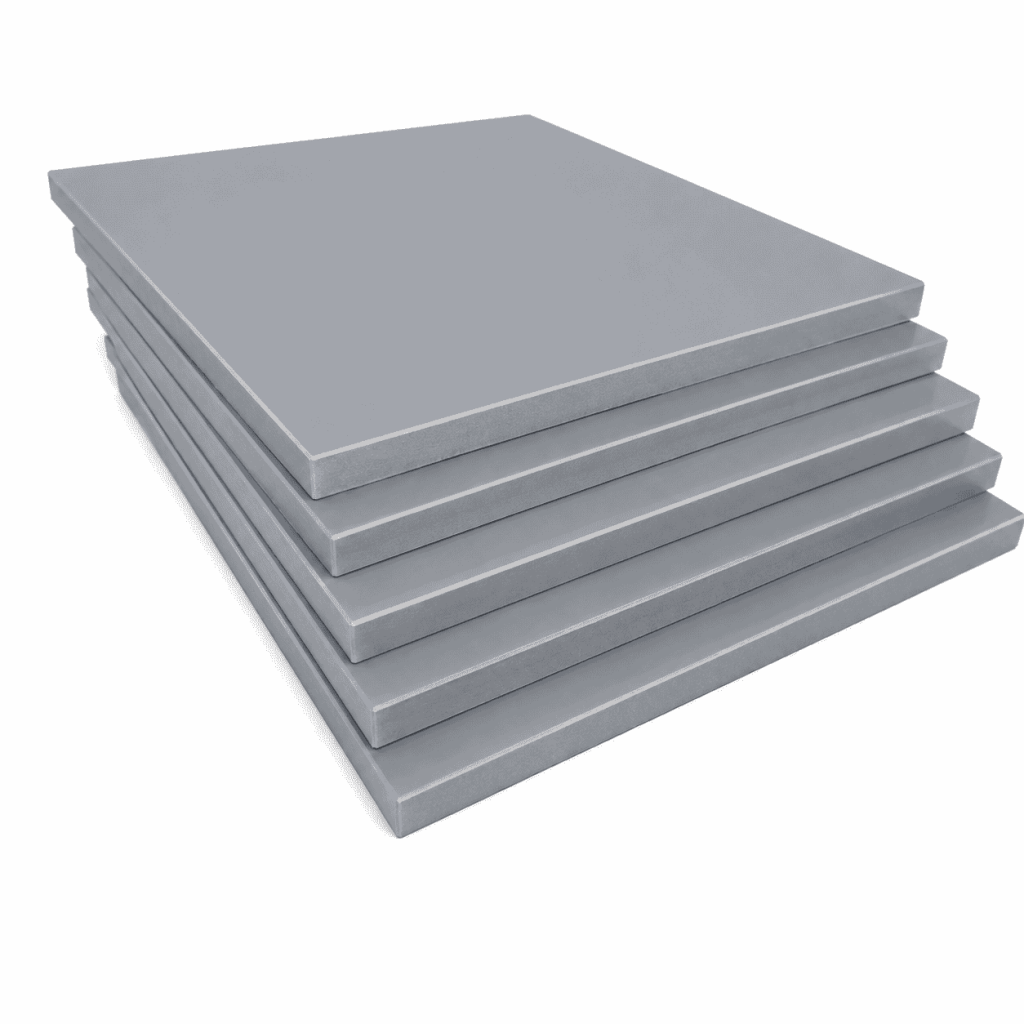 Grey PP Sheet available in multiple reference sizes and thicknesses