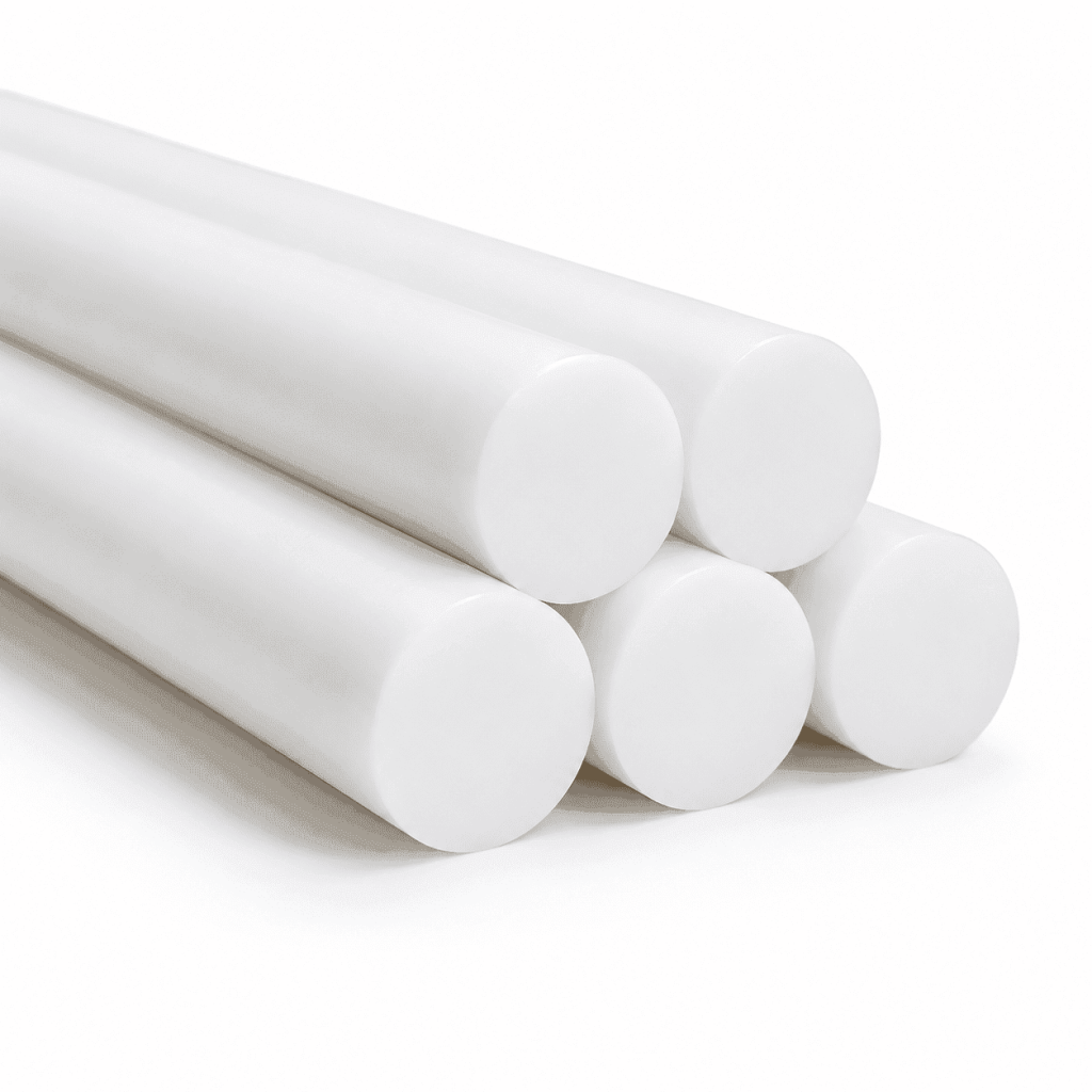 White PE Rod durable polyethylene plastic round bar