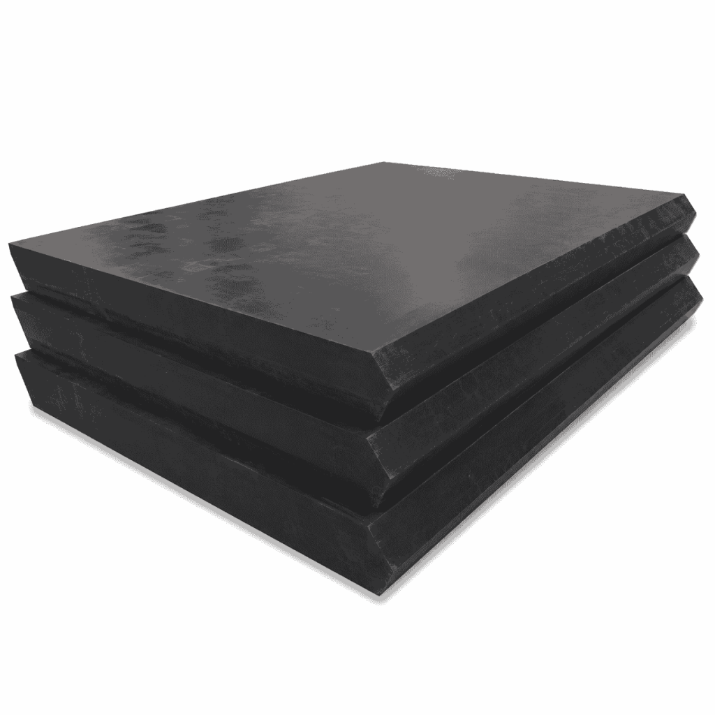 Boron-Loaded Polyethylene Neutron Shielding Sheet with circular opening and mounting holes