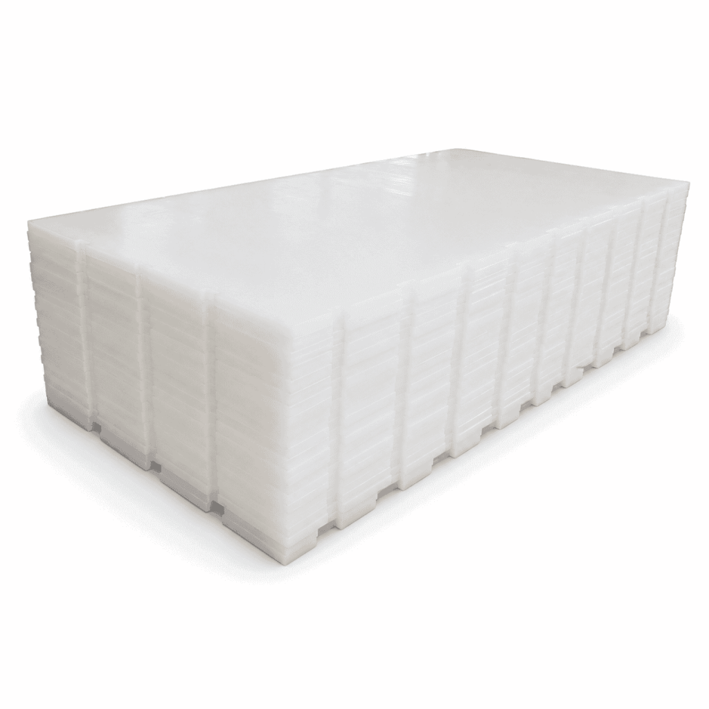 Polyethylene Interlocking Synthetic Ice Panel with precision-machined edges