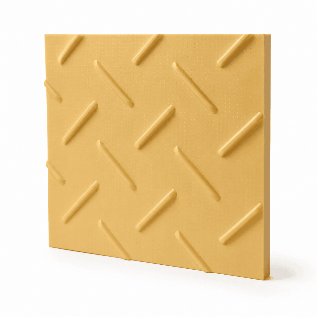Yellow Polyethylene Road Mat heavy duty ground protection mat