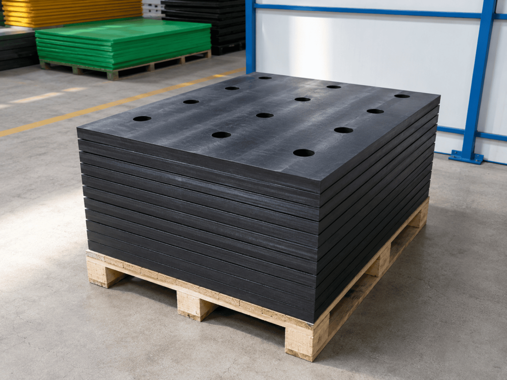 UHMWPE fender face pad for marine dock and port protection