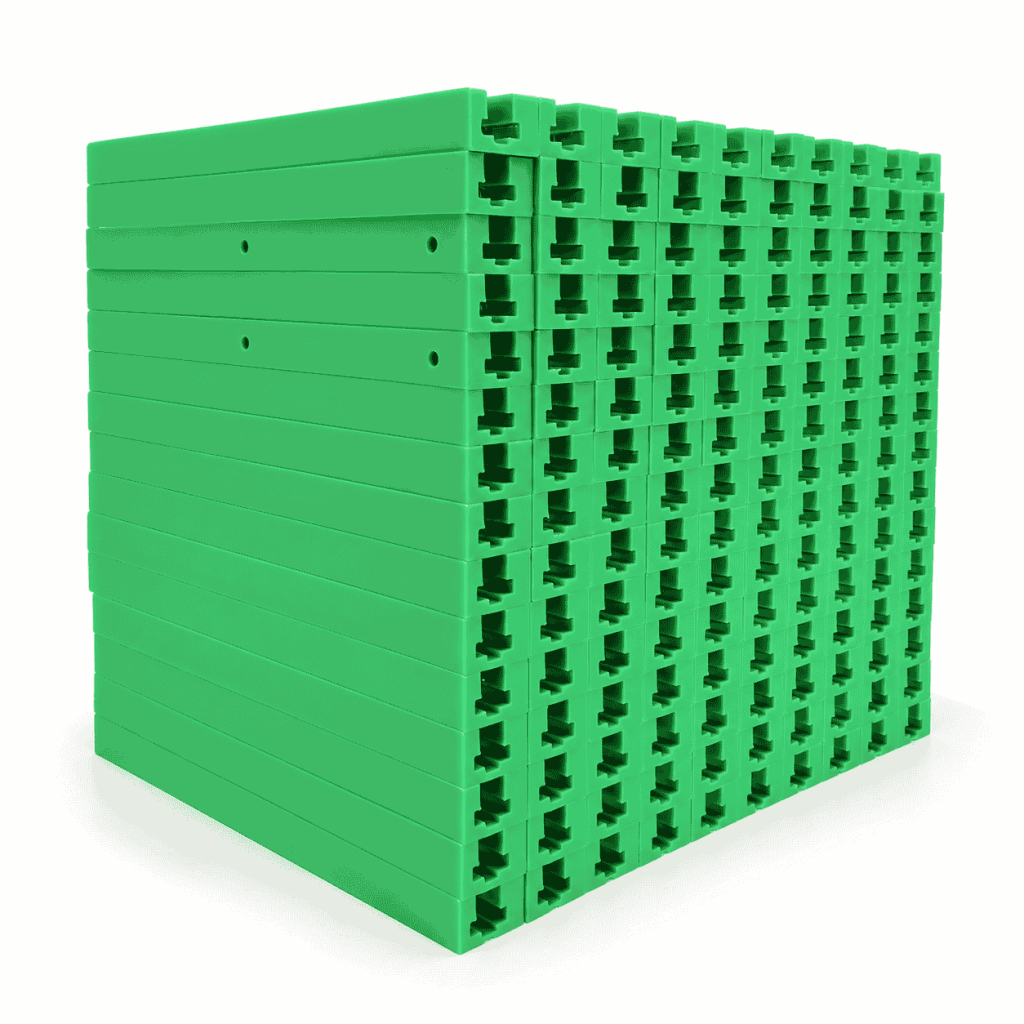 Green UHMWPE Roller Chain Guide Rail for Industrial Conveyor Equipment