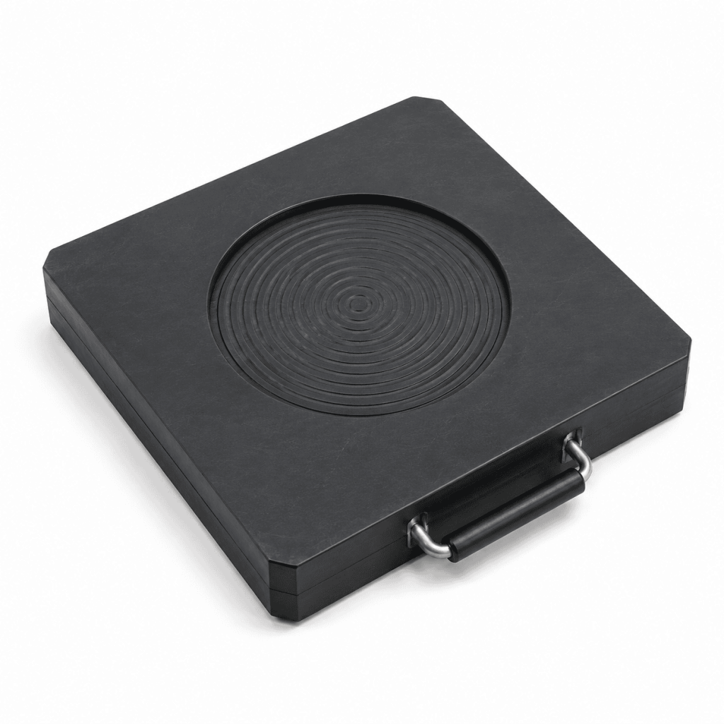 Grooved UHMWPE Outrigger Pads