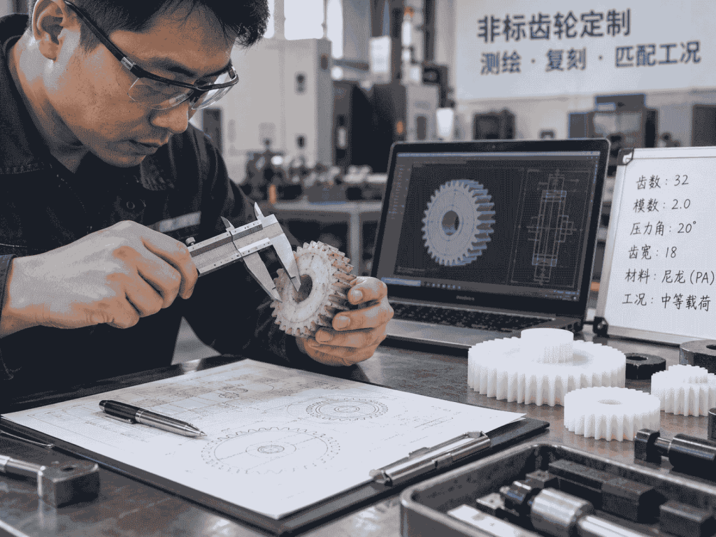 工业设备尼龙齿轮加工件应用图